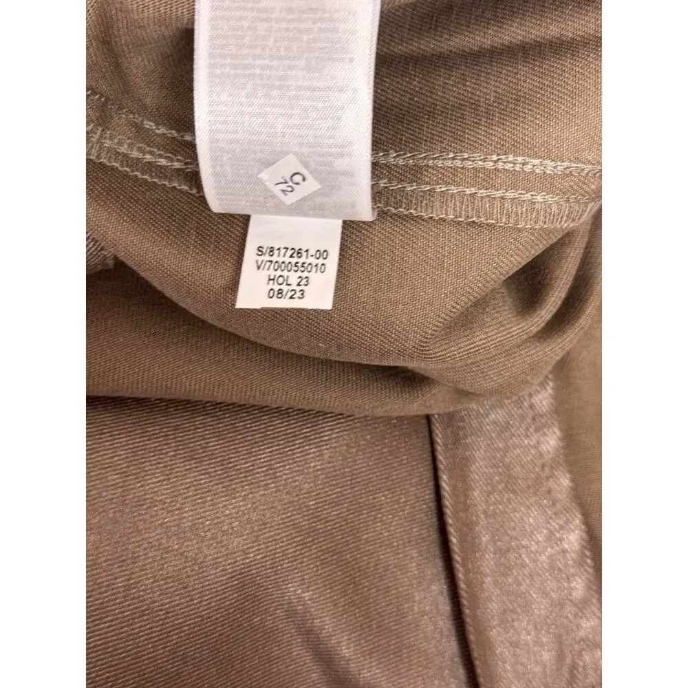 Banana Republic Pearl Metallic Denim Maxi Skirt 18 Womens